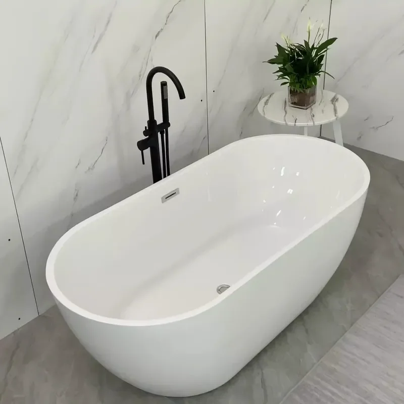 for Designer Hotel Deep Soaking Bathtub Basin 1.2m-1.8m Double Couple Home Internet Celebrity Girl Heart Style