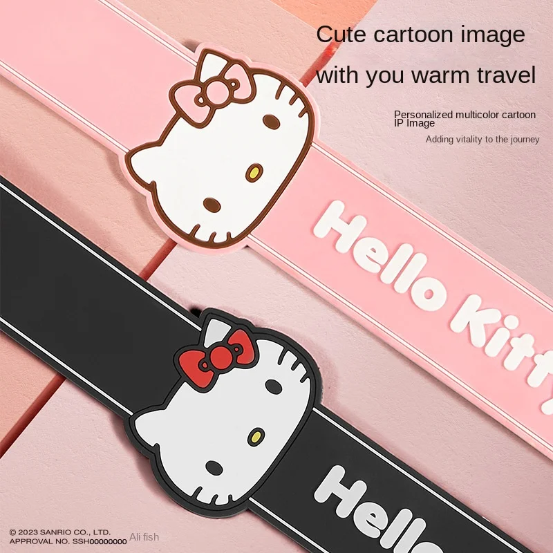 Sanrio Kawaii Anime Hello Kitty Car Anti-static Belt Grounding Strip Cute Creative Exhaust Pipe Static Strip Car Pendant Gift