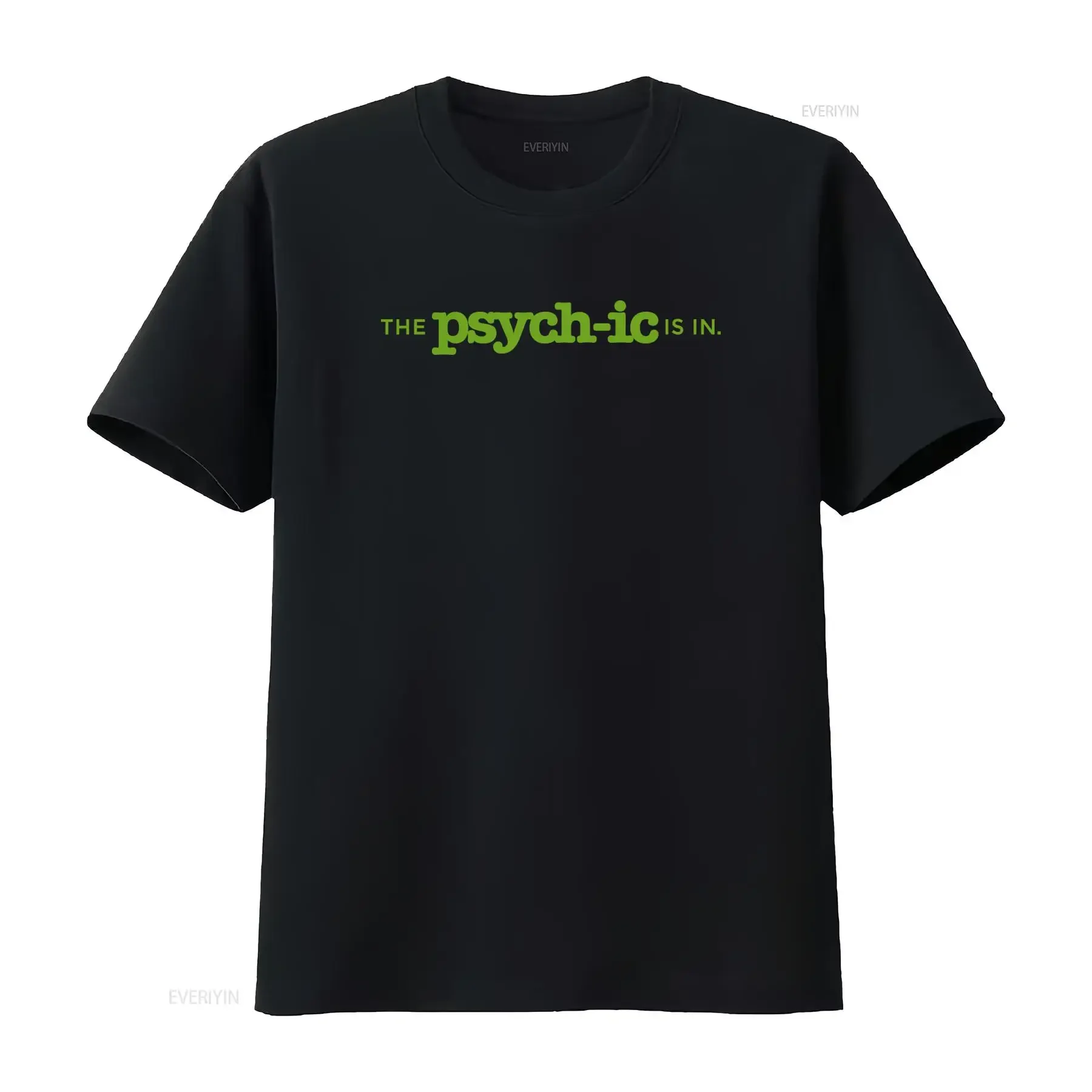 T-shirt unisexe décontracté et doux, légèrement extensible, avec imprimé « Psych Detective Comedy Drama Tv The Psychic Is In », style vintage délavé, tendance