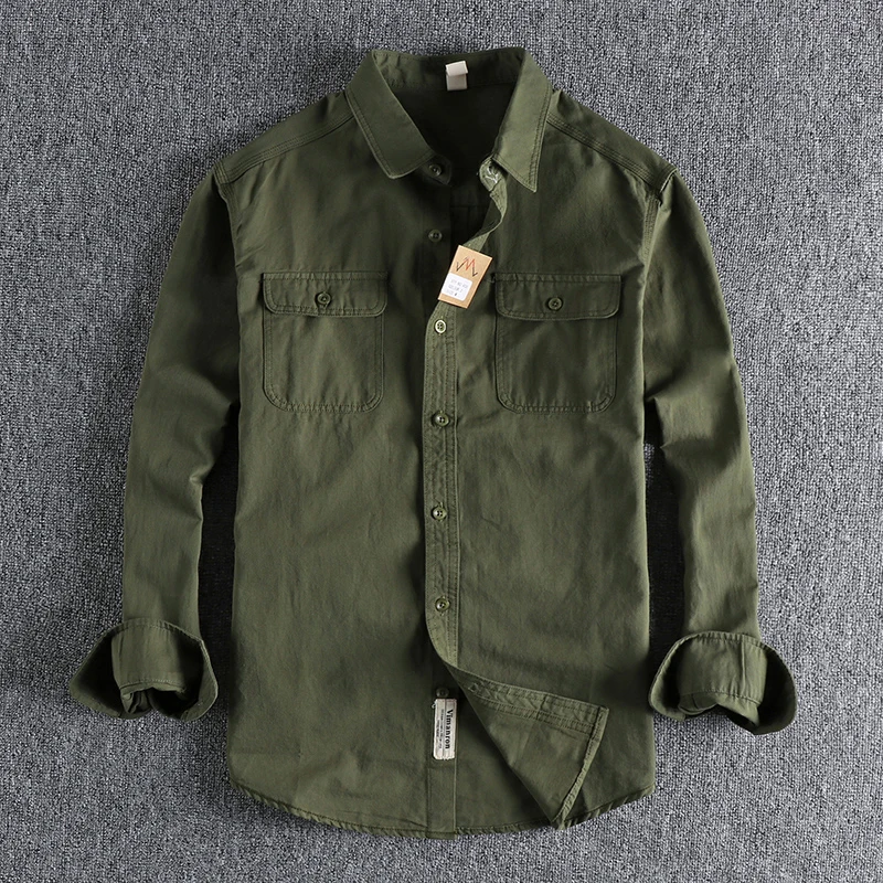 

2026 New Multi-colored Retro Stripe Cotton Shirt Men's Long Sleeve Spring Autumn New Fashion Daily Dressed Up Workwear Shirt