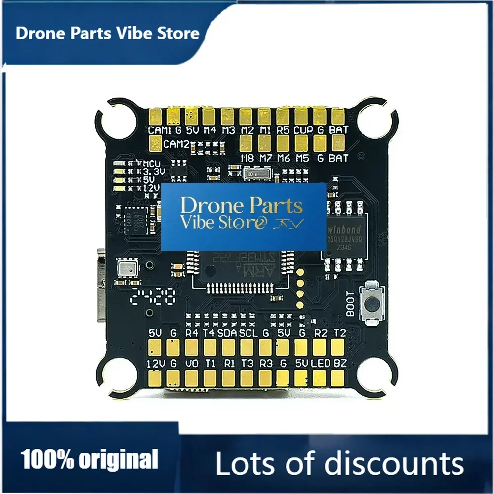 Drone PartsAxisFlying Argus ECO F722 Flight Controller BEC,OSD, Barometer, Black Box 16M With 80A BLHeli_S 4-in-1 ESC 6-8S For R