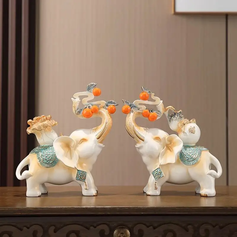 

Китайский Sle, привлекающий богатство, декоративные фигурки слона, пара для входа l, винный шкаф, ТВ-шкаф, предметы домашнего декора