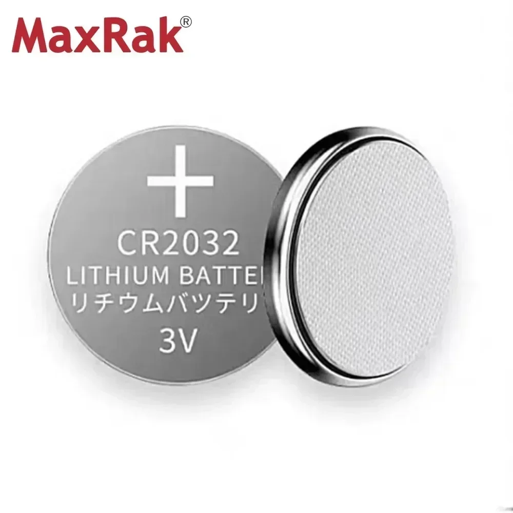 10PCS 210mAh CR2032 Lithium Coin Cell Battery 3 Volt Long Lasting Power Mercury-Free Compatible with Watch Car Remote AirTag