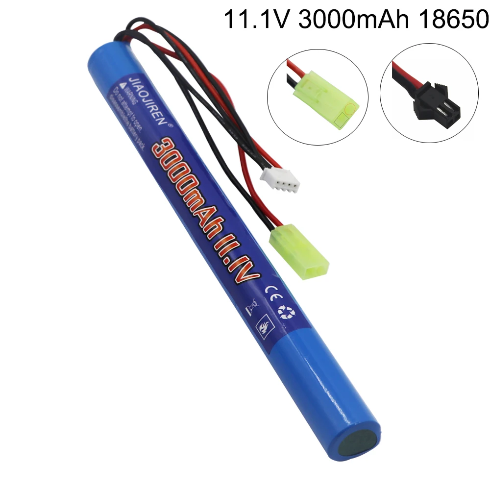 11.1V 3000MAH 18650 bateria lipo dla AKKU Mini Airsoft Gun bateria model RC akcesoria do zabawek 3S pistolet na wodę akumulator do RC Lipo bateria