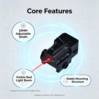 Mini Infrared Decorative Accessory Model Ornament, Universal 20MM Adjustable Width DIY Assembly Component