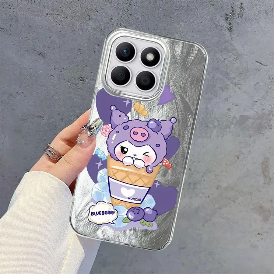 حافظة لهاتف Honor 200 Pro X9a X9b X8c X8a 200 400 Lite X8b X7b X9c غطاء ناعم كارتوني ميلودي سانريو