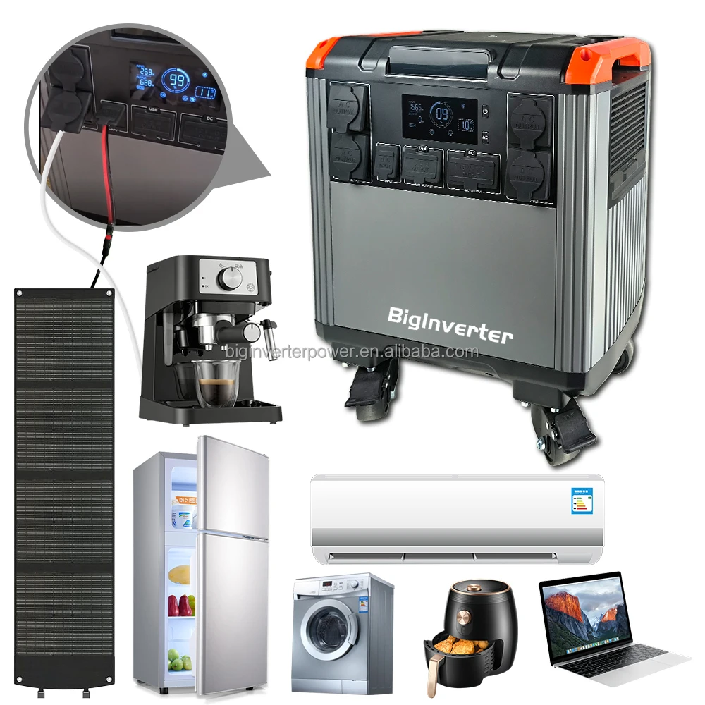 5000W Solar Generator 5000Wh LiFePO4 Portable Power Station With Solar Panel Free Shipping