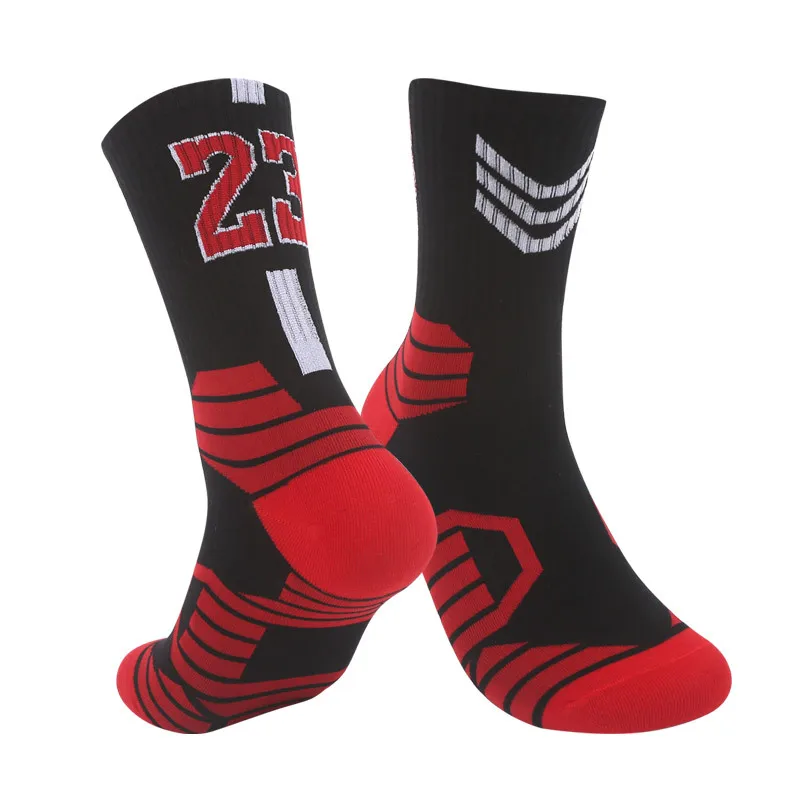 Chaussettes de basket-ball professionnelles, Sport pour enfants et hommes, cyclisme en plein air, escalade, course à pied, séchage rapide, respirantes, antidérapantes pour adultes 23 24