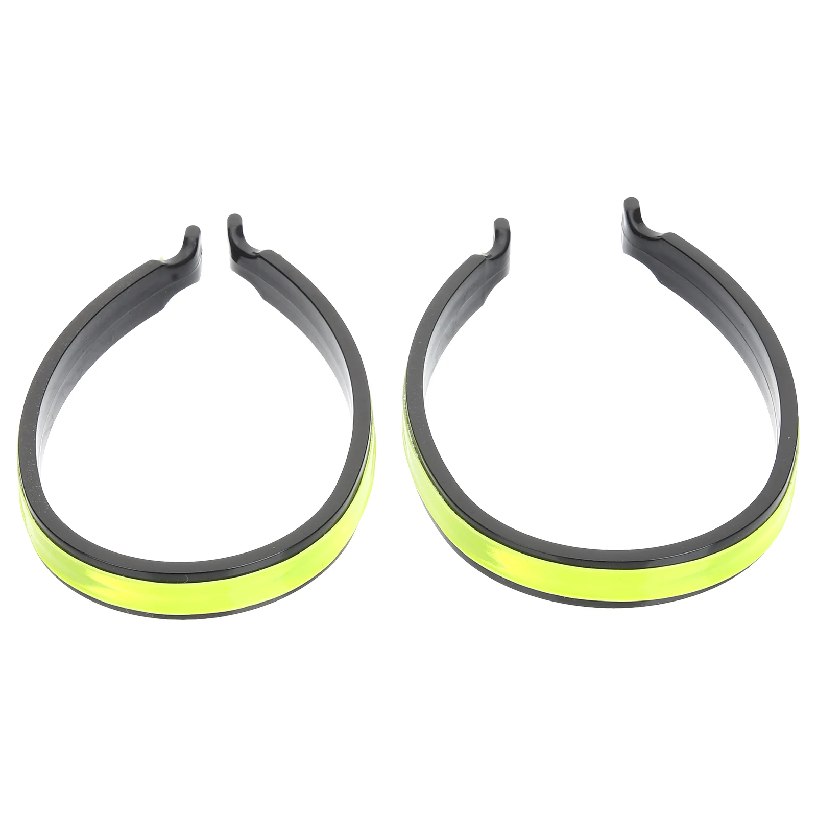 

2 Pcs Bike Reflector Clip Reflective Cycling Trouser Cuffs Clips Warning Bands Leg Alarming Belt Strips Plastic Resin