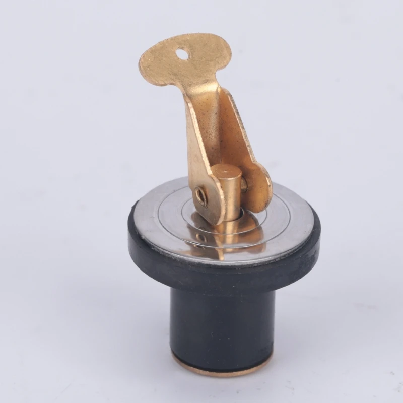 5/8 Inch Marine Drain Closure Brass Rubber Expansion Seal for Boat Opening Repair and Routine Water Passage Service X37F