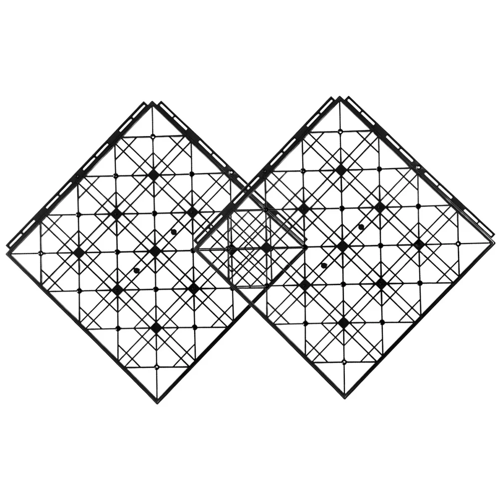 

2pcs Plastic Floor Tiles Outdoor Splicing Mats Non-Slip Garden Floor Pad For Yard Terrace Kitchen Ground Cushions