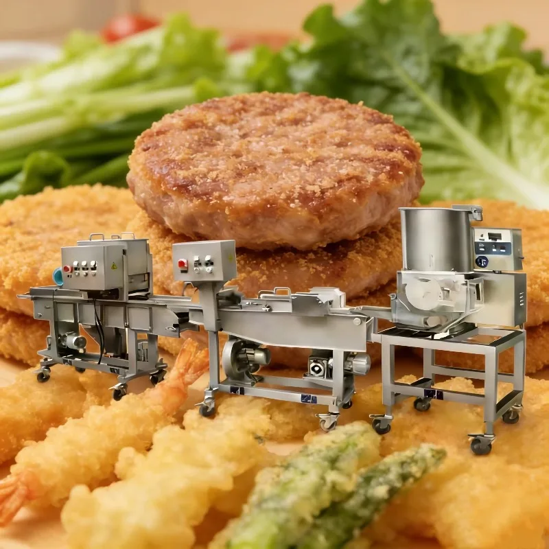 Customized Automatic Motor Driven Fried Chicken Patty Frozen Production Processing Line