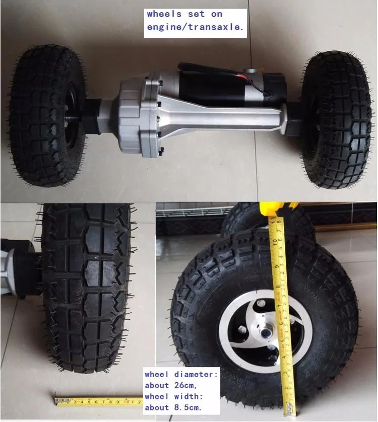 Electric transaxle with 500W 24V dc motor used for mobility scooter from Zhongshan Guangdong