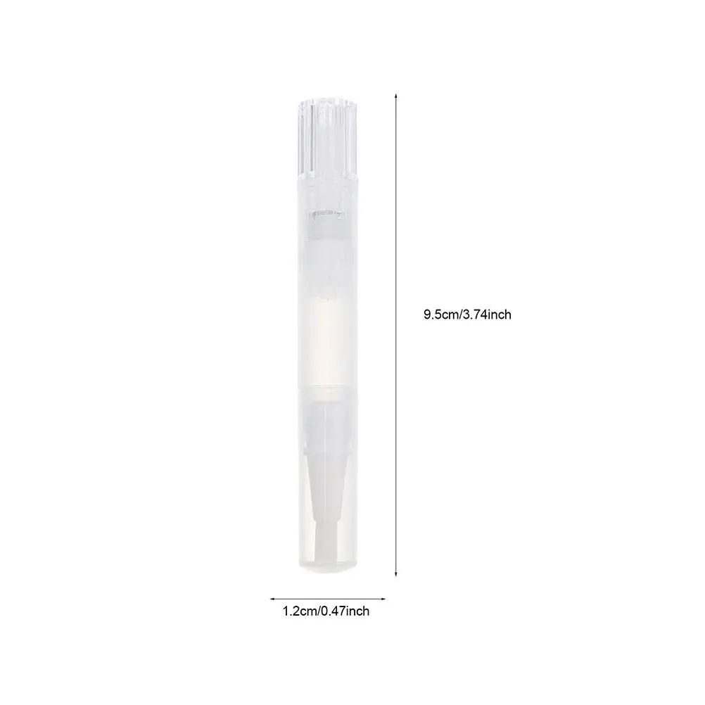 8Pcs Empty Nail Oil Pens Plastic PP Brush Tip Cuticle Oil Holder Portable Manicure Tool Nail Art Brush Pen Lip Gloss Tube view 2