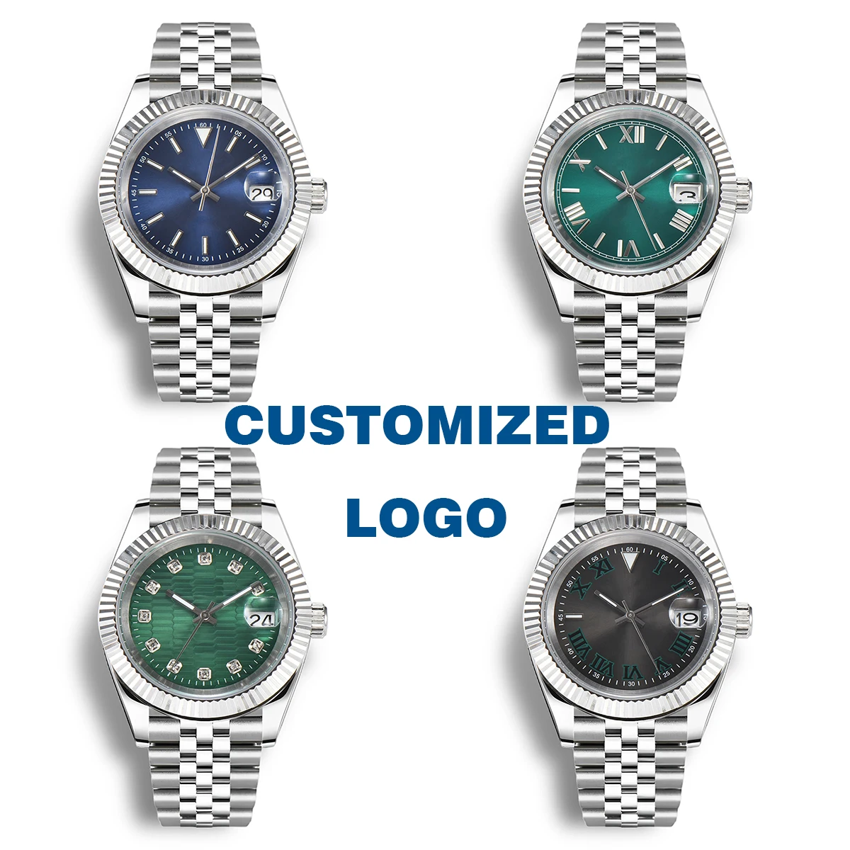 

NH35/NH36 Watch Sapphire glass Stainless steel case Jubilee bracelet Supports customized logo Installation NH35/NH36 movement