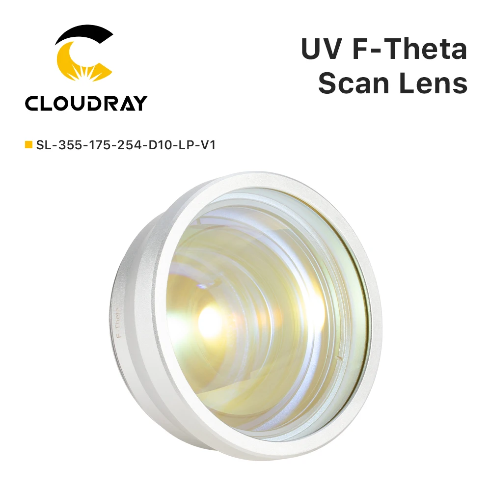 Cloudray 355nm UV F-theta Lens 175*175/250*250/300*300mm Working Area M85 Mount Thread for UV Galvo Marking System