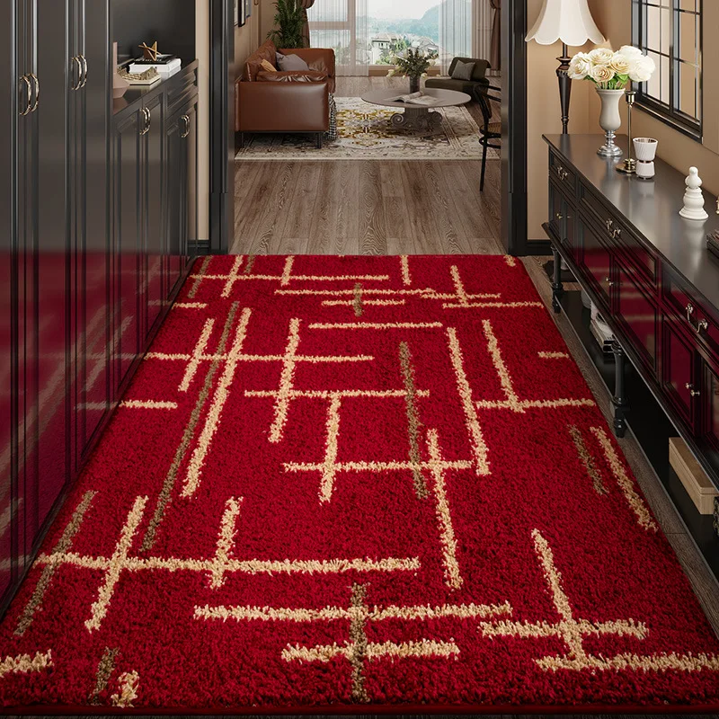 Nordic Striped Printed Porch Doormat Modern High Quality Dust Removal Floor Carpet Soft Water-Absorbing Bathroom Entrance Mat