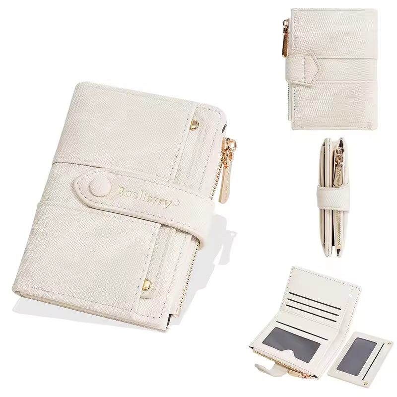 Baellerry New Fashion Women Short Wallets Zipper Coin Bags Top Quality Female Purse Coin Pocket Women's Detachable Card Clip - Image 13