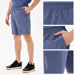 Baasploa Men Quick-Drying Shorts Summer Soft Breathable Fitness Elastic Sport Shorts Male Casual Lace up Running Sweatpants