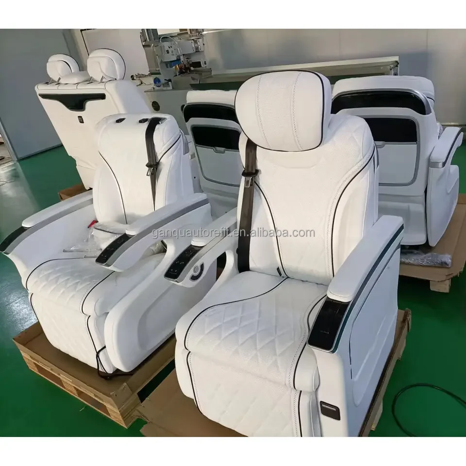 Modified Interior Luxury Car Seats Upholstery sprinter van seat with Table Tray for Alphard/Vellfire/Viano /w447/vito