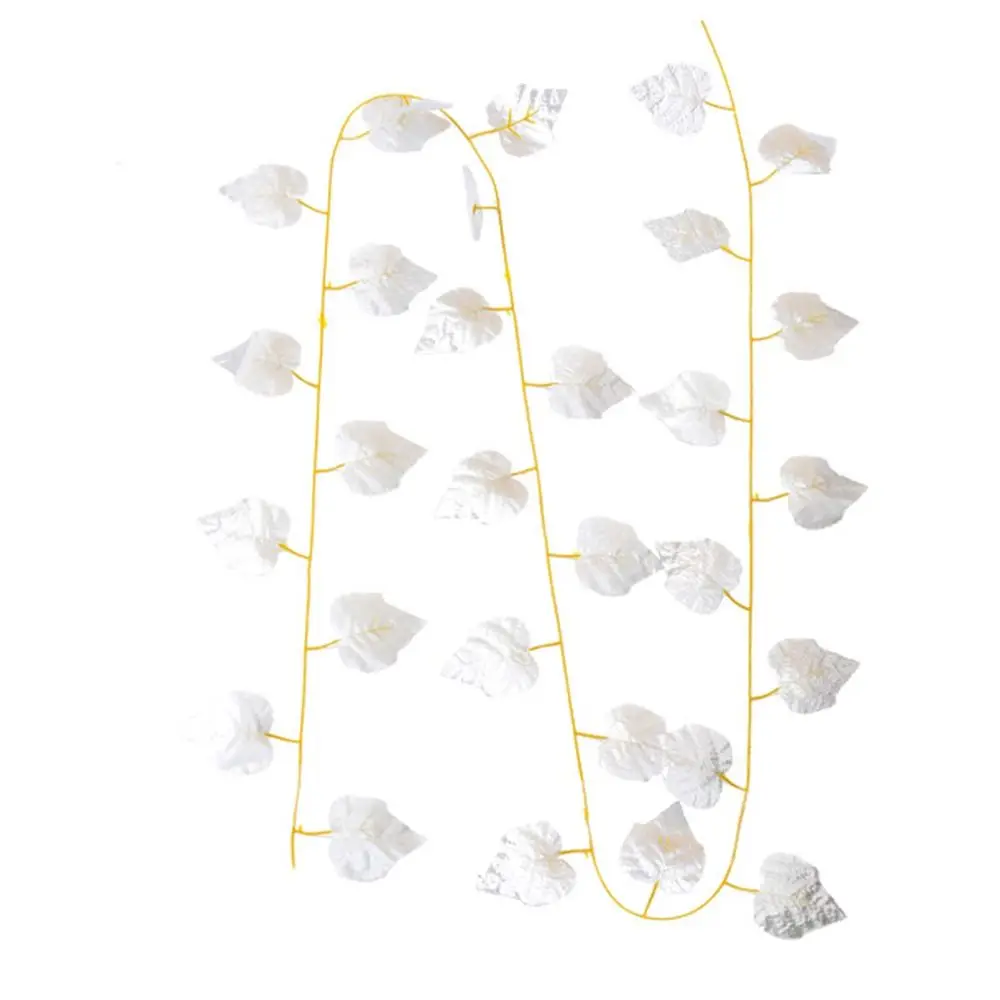 12 قطعة من أوراق الشجر الاصطناعية المقلدة على شكل أوراق شجر ديكور من البلاستيك DIY نباتات معلقة مصنوعة يدويًا ومرنة #3