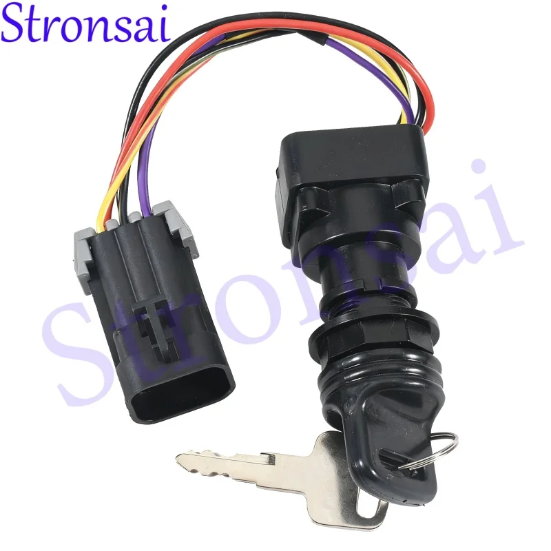 87-897716K01 3-Position Ignition Key Switch W/Harness for Mercury Marine Quicksilver Outboard Motor replaces 897716 8M0059686