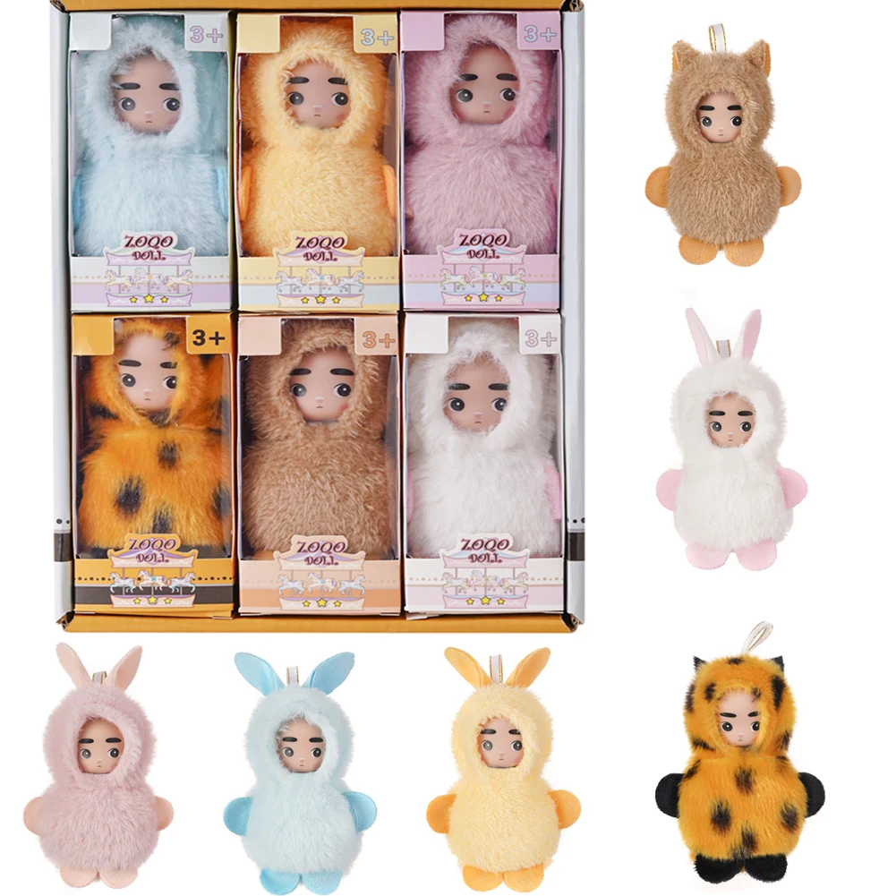 

6Pcs/Set Sleeping Reborn Baby Doll Kit Toys Mini Constellations Baby Cute Adorable Dolls Playset Birthdays Gifts For Kids