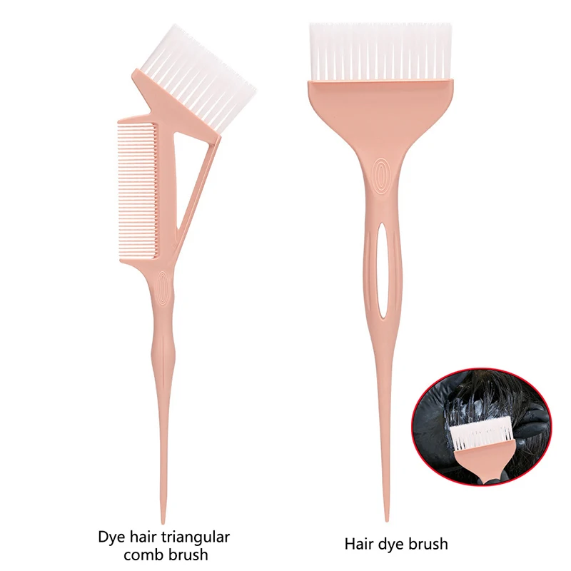 1pcs Coloring Hair Dye Brushes Easy Clean Mixing Bowl Durable Salon Barber Tinting Brush Home Hairdressing Haircut Accessories