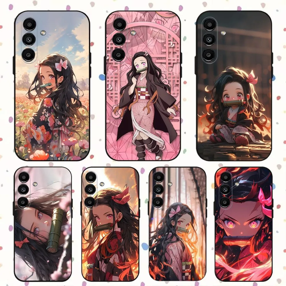 

Demon N-Nezuko K-Kamado Phone Case For Samsung S24,S21,S22,S23,S30,Ultra,S20,Plus,Fe,Lite,Note,10,9,5G Black Soft Cover