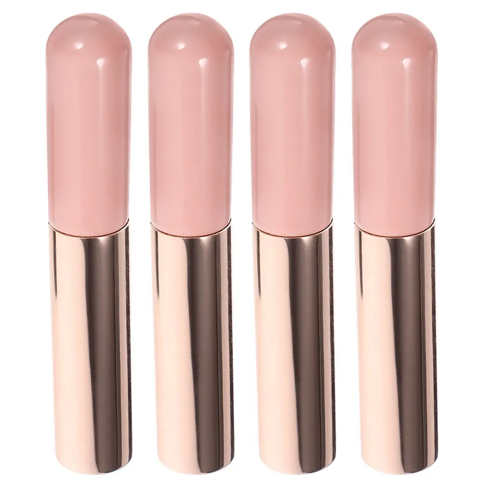 4 Stuks Siliconen Lippenselen Multifunctioneel Fijn Vakmanschap Voor Balsem Masker Scrub Glans Applicator Gemakkelijk Te Gebruiken Vrouwen Make-Up