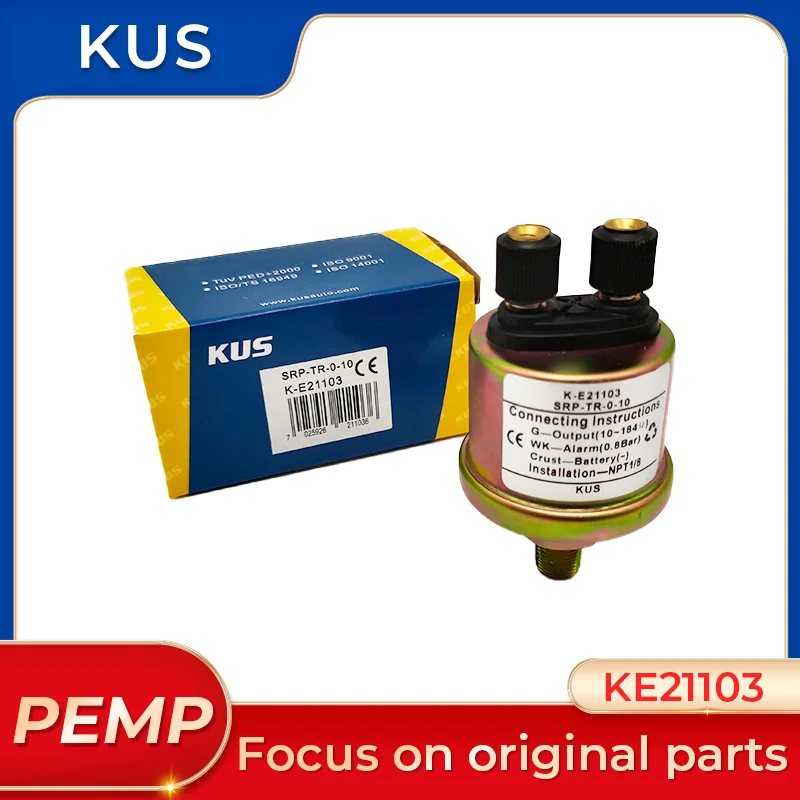 

Original KUS KE21103 Engine Mechanical Oil Pressure Sensor Car Boat sensors VDO 360-081-030-015C NPT 1/8 0.8Bar alarm