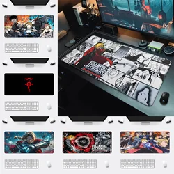 Mousepad HD Printing Computer Gamers Locking Edge Non-slip Mouse Pad Anime Fullmetal Alchemist XXL90x40cm Keyboard PC Desk Pad