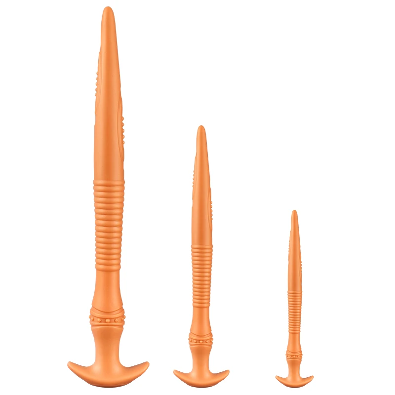 3 Sizes Long Anal Dildo Masturbators Butt Plug Dildos Sex Toys For Women Men Dildos Fake Penis Thrust Tunnel Massage Anal Toys
