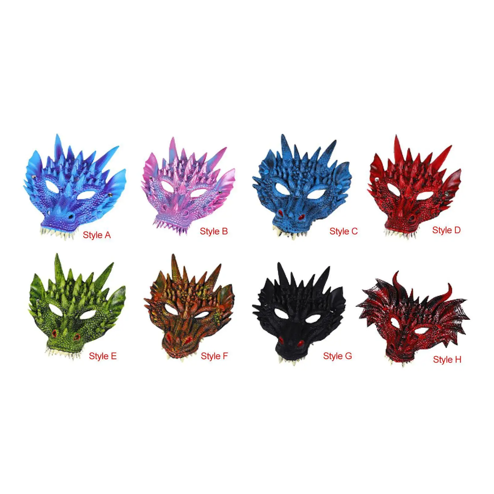 

3D Маска Дракона Косплей Головной Убор Маска Головы Дракона для Ночного Клуба Хэллоуин Вечеринка