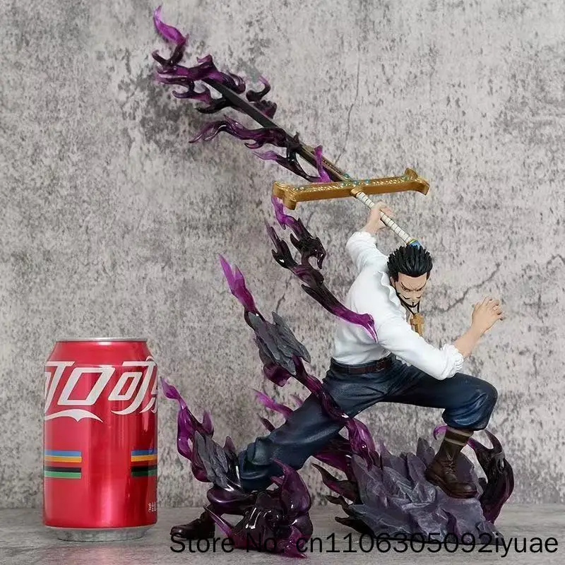 35cm 13.7 Inch Anime Mihawk Action Figures Pvc Statue Desktop Ornamen Collection Statue Model Decoration Room Desk Toys Gifts view 3