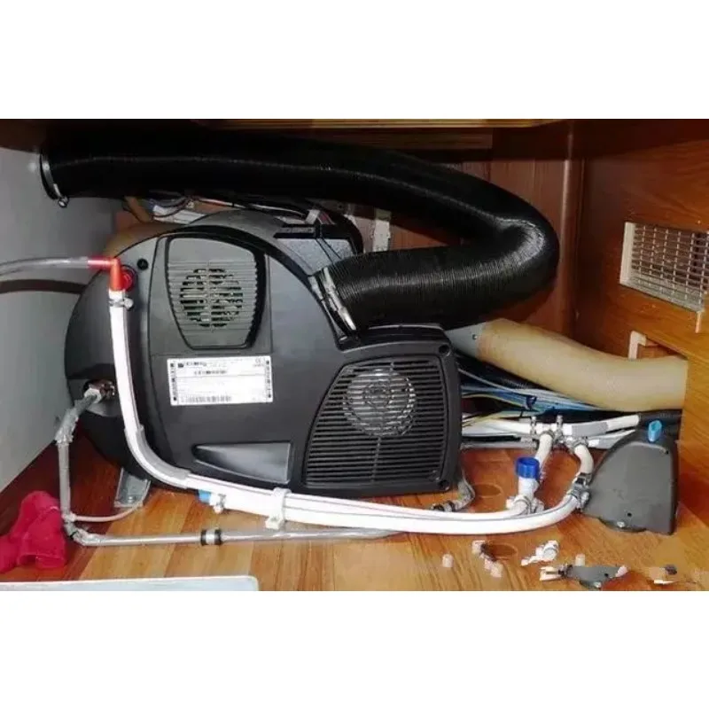 Riscaldatore combinato per acqua e aria diesel ibrido combinato 4KW 12V Riscaldatore per camper simile a Truma