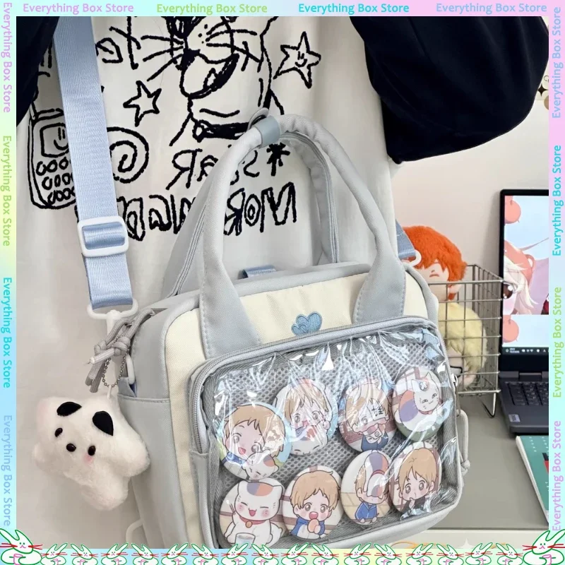 بلون أنيمي حقيبة ساعي اليابانية سعة كبيرة حقيبة كتف متعددة الاستخدامات اتجاهين السلع شارة Itabag دمية حقيبة #2