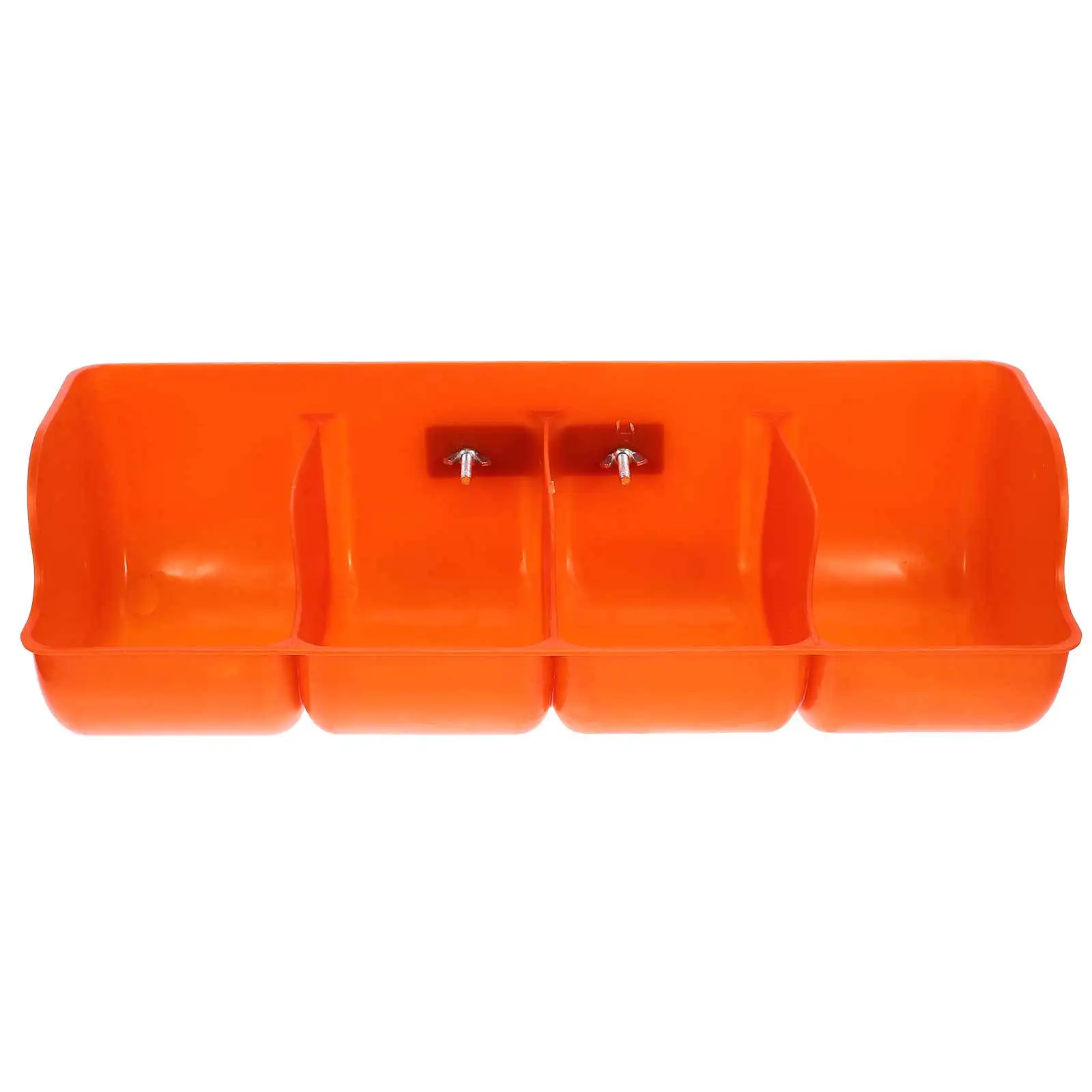 

Pig Feeder 4 Holes Durable Plastic Trough Large Capacity Easy Clean Farm Livestock Feed Bowl Trays Manger Pet Supplies