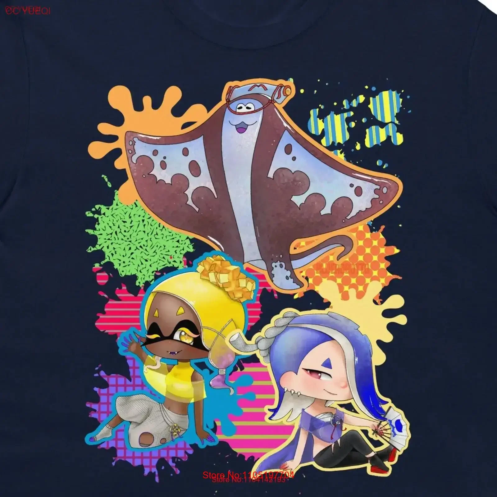 

Рубашка Splat 3 Idols, винтажная стираная повседневная дышащая модная эластичная рубашка с рисунком для повседневной носки, уличная одежда унисекс, мягкая