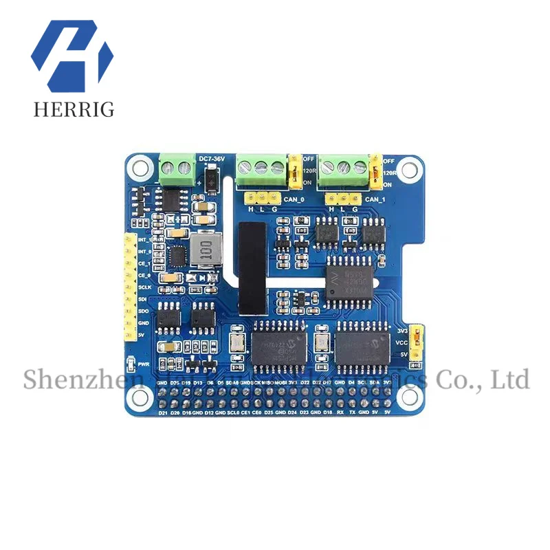 MicroSnow Raspberry Pi 2-Channel CAN Bus Interface Expansion Board with Power/Digital Isolation HAT, Stackable