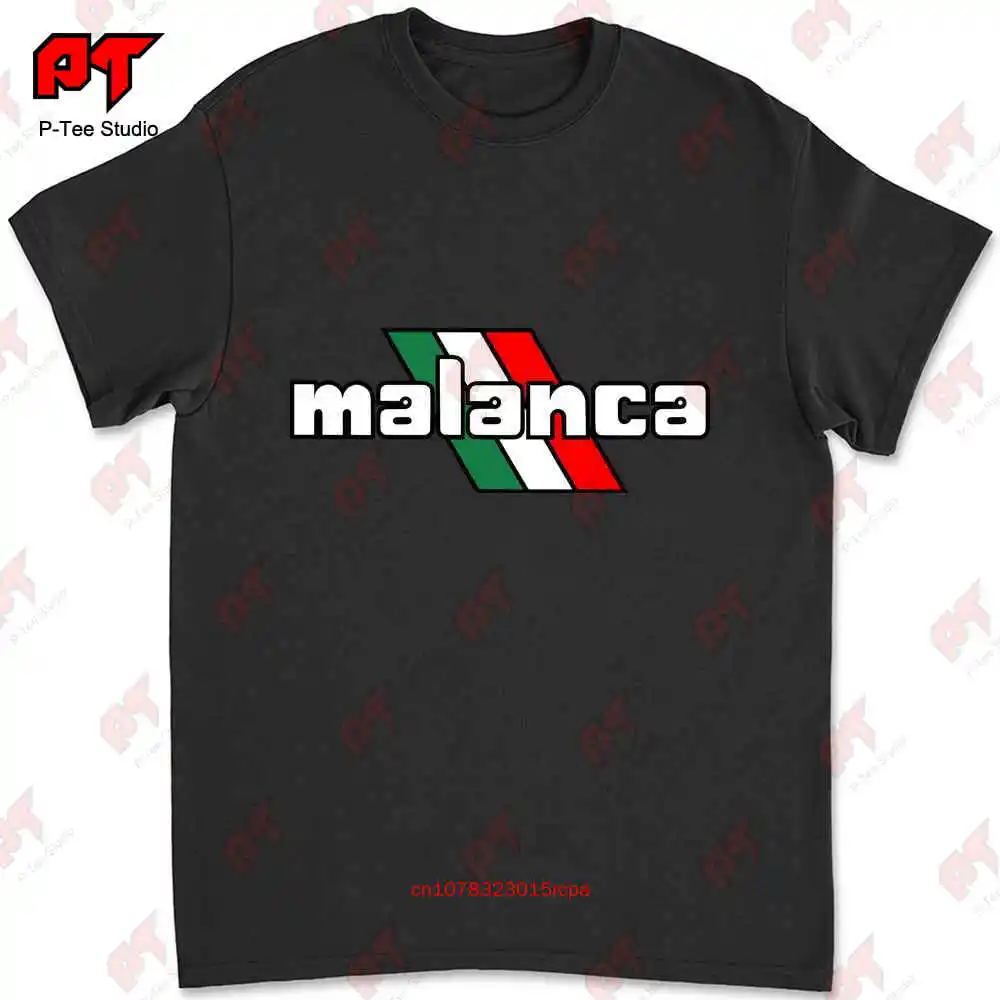 Malanca Motorcycle Inspired T Shirt Bologna Italy Vintage Bikes Moped Scooter VNQL