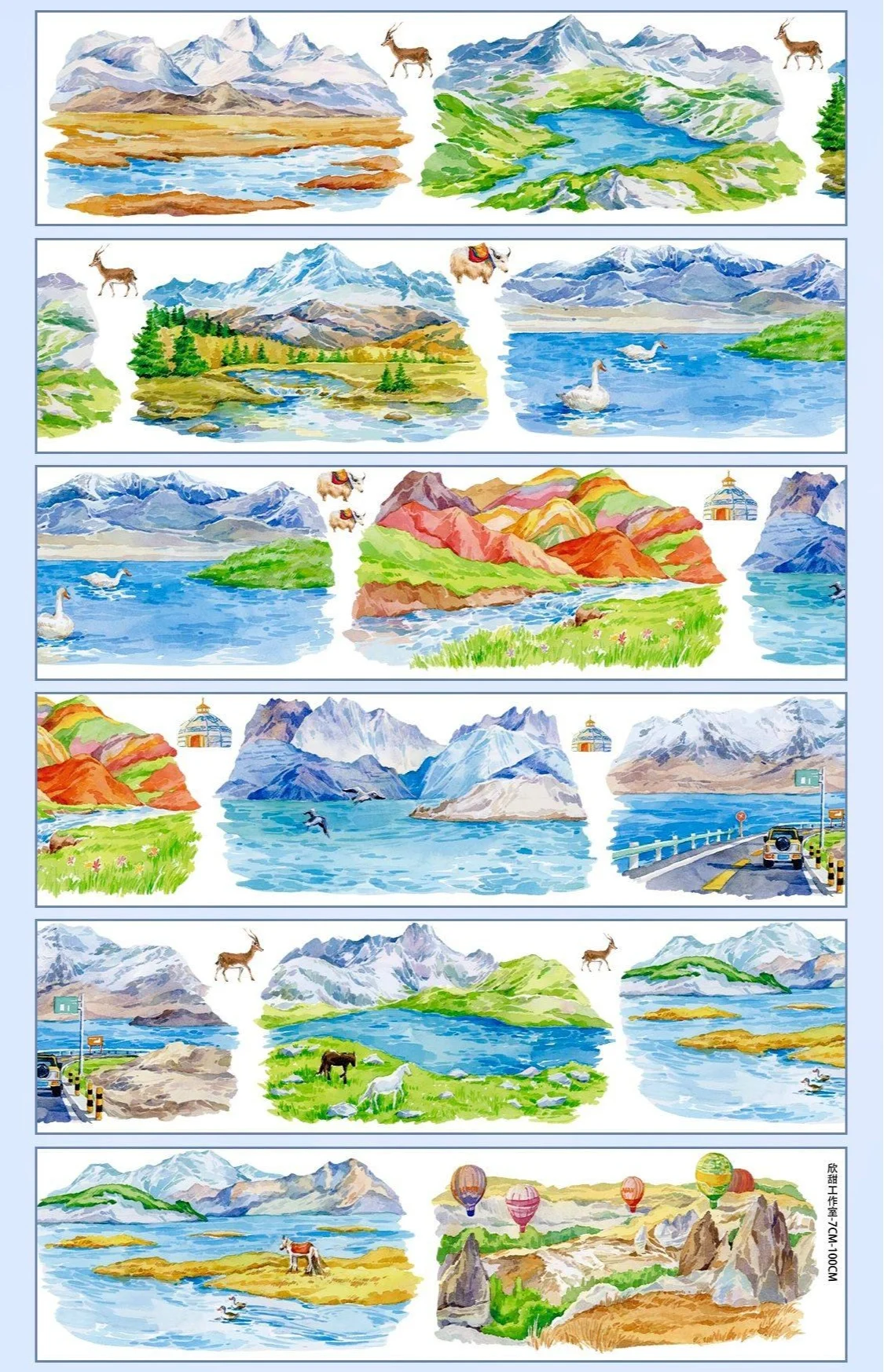 snowy-mountains-view‌-washi-pet-tape-xintian
