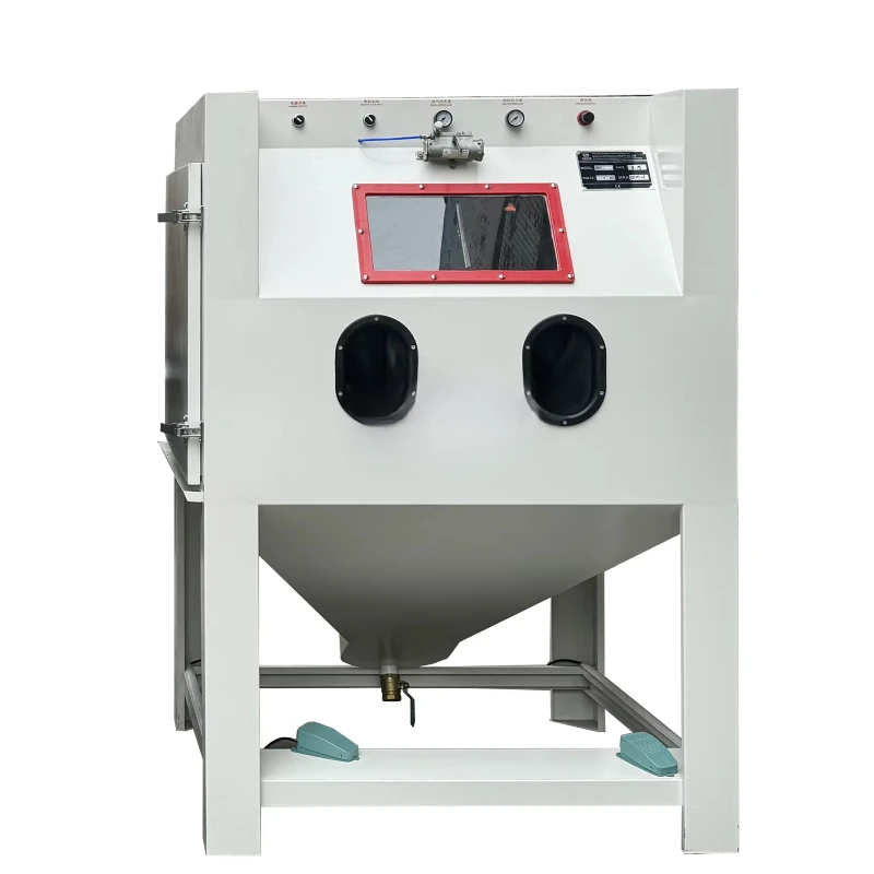 Sandblasting cabinet steam honing wet sandblasting machine for automotive rim descaling/peeling