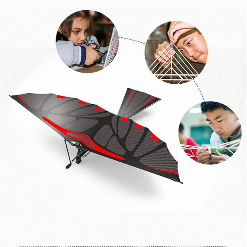 Carbon Fiber Model Aircraft Assembly Flapping Wing Aircraft Diy Model Aircraft Pterosaur Rubber Band Bionic Aircraft