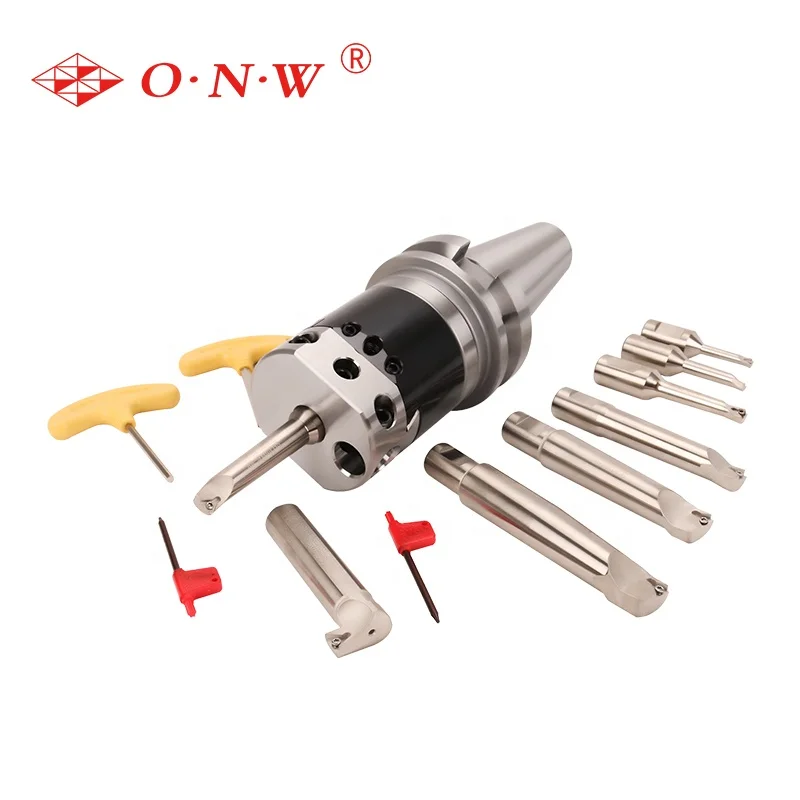 R8 BT NT MT Shank Precision  NBH2084 Boring Head Set  With 8pcs Adjustable Insert Boring Bar