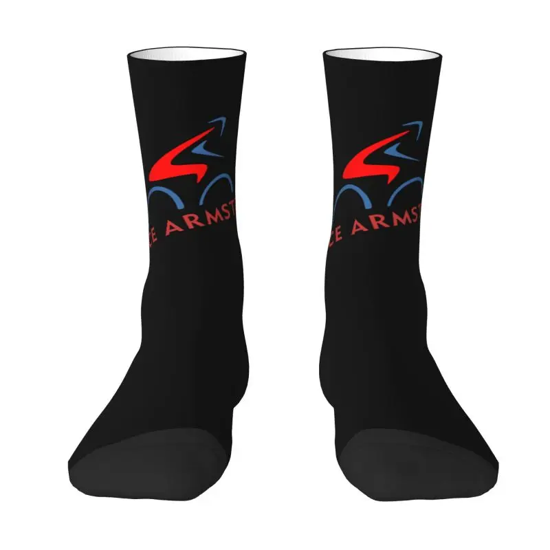 

Red Armstrongs Cycling Race Dress Socks Mens Womens Warm Fashion Novelty Crew Socks