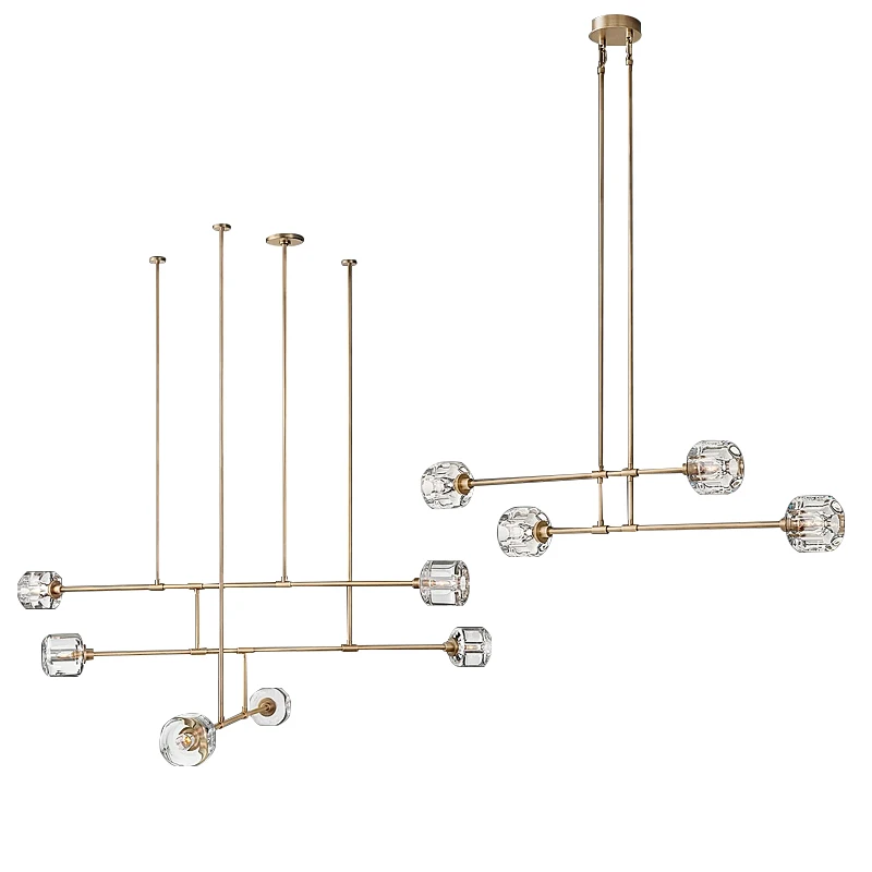 

Designer Vintage All Copper Crystal Ceiling Chandelier Minimalist Lighting Decor Modern Room Dining Area Luxury Chandeliers