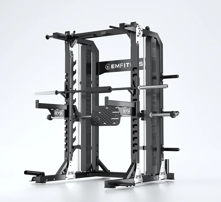 Home&Gym Smith Machine Multifunctional Sports Multi Power Adjustable Squat Rack Home Fitness Gym Equipment Cage