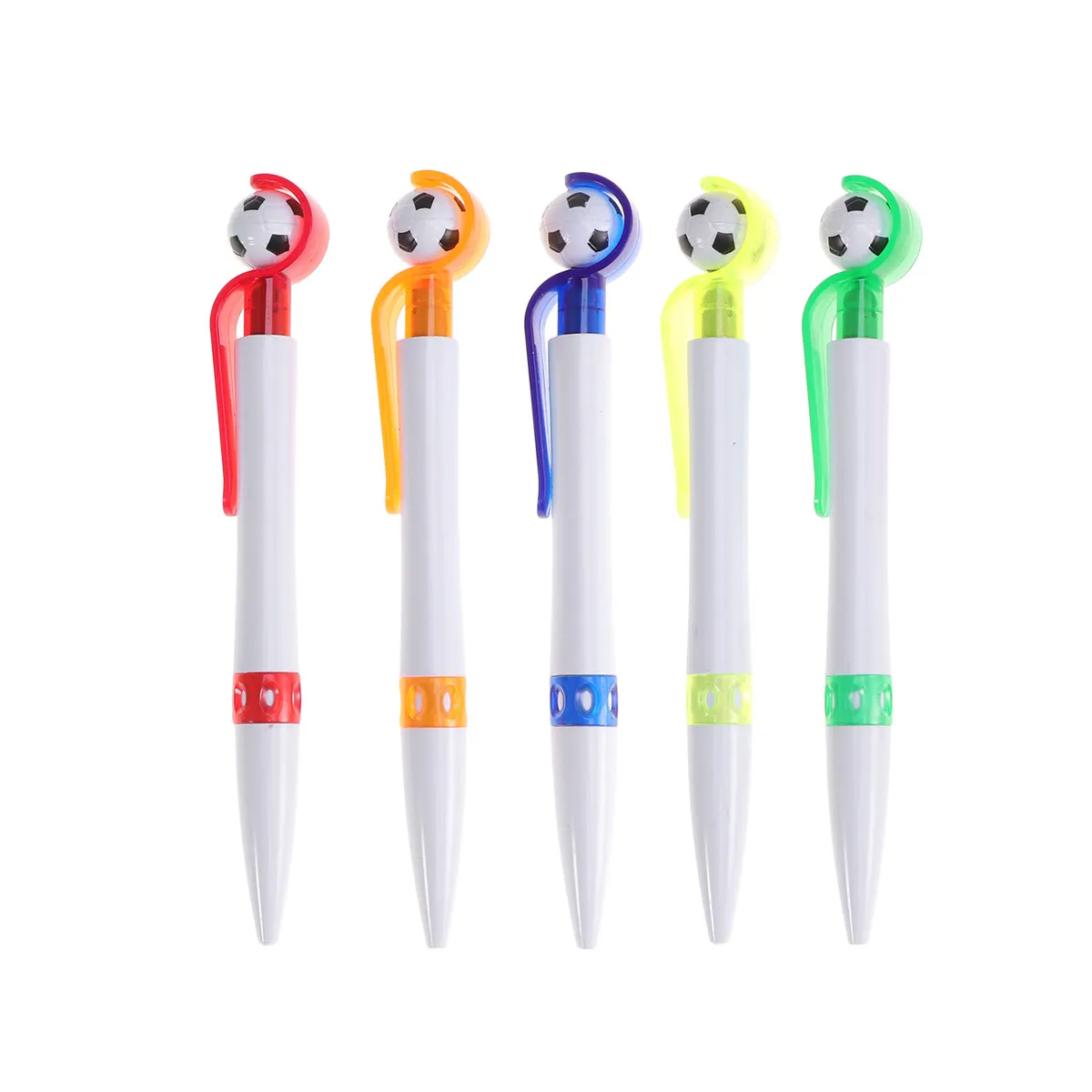 

5Pcs Football Ballpoint Pens Adorable Soccer Shape Premium Smooth Writing Non-Skid Grip Ideal for School Kids Students Daily Use