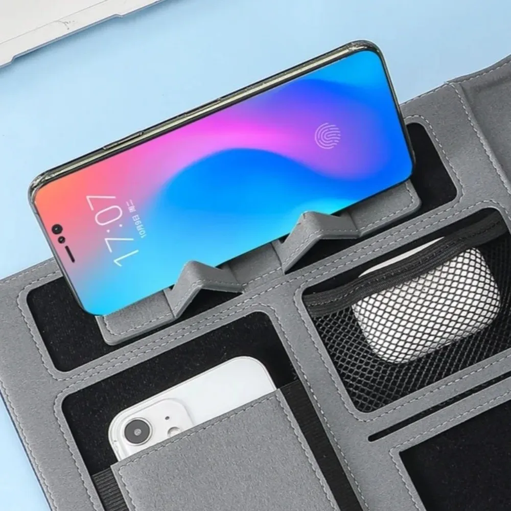 New A4 Padfolio Portfolio Binder Multifunctional Portable Contract File Folders PU Leather Test Paper Storage Tool Business